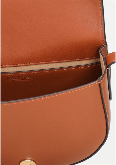 Medium Witley leather shoulder bag for women LAUREN RALPH LAUREN | 431950130001BROWN